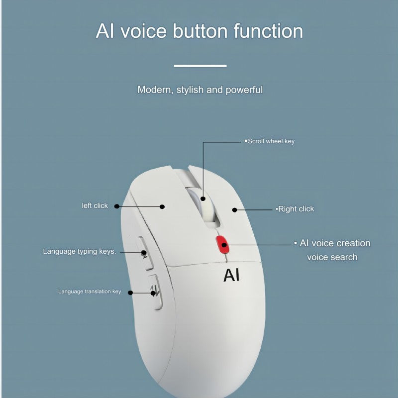 Ai mouse  Voice typing mouse Translation mouse Write a work report Mouse