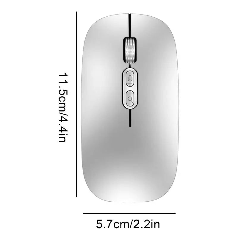 Wireless Rechargeable Mouse AI Voice Typing Mouse 2.4G USB 1600DPI USB