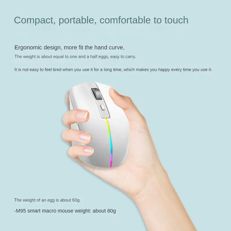 M95 AI Intelligent Voice Mouse 2.4G Bluetooth Dual-mode Speaking