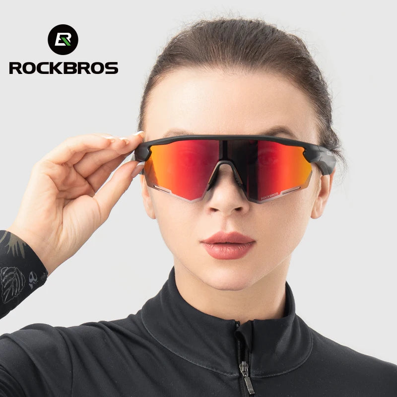 ROCKBROS Polarized Photochromic Cycling Glasses Wireless Bluetooth