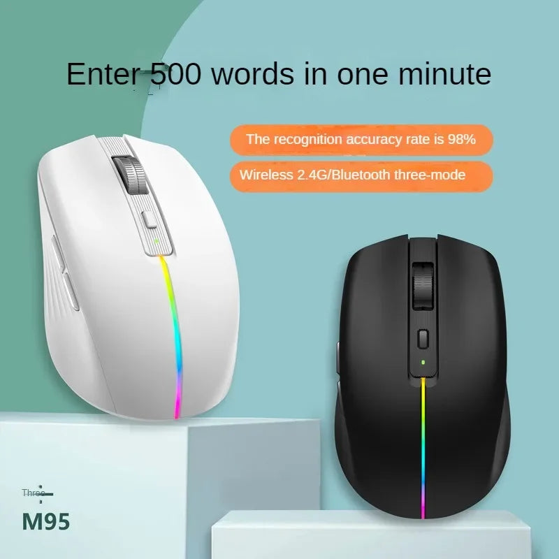 M95 AI Intelligent Voice Mouse 2.4G Bluetooth Dual-mode Speaking