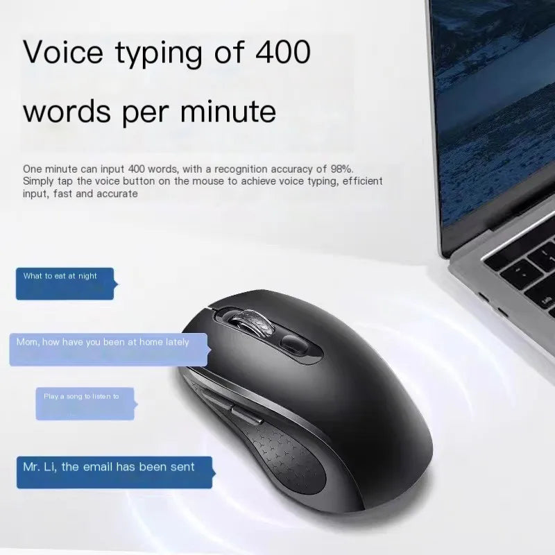 AI Artificial Intelligence Voice Mouse Rechargeable Voice Control