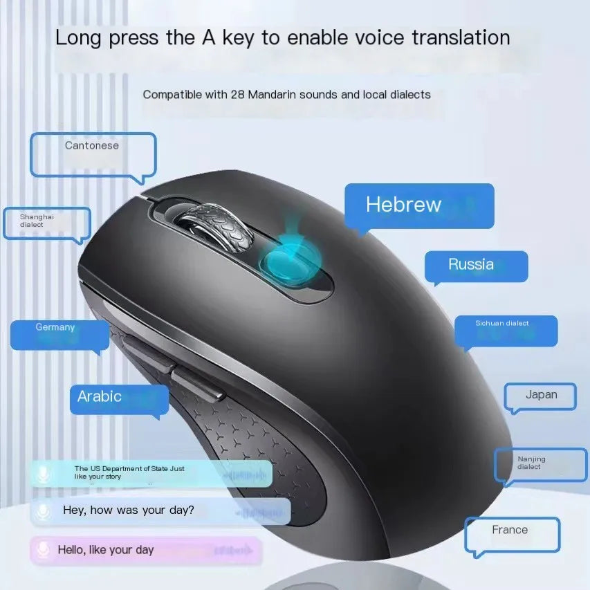 AI Artificial Intelligence Voice Mouse Rechargeable Voice Control